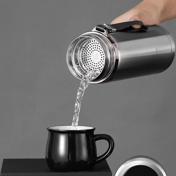Smart Thermal Insulated Water Bottle - Silver