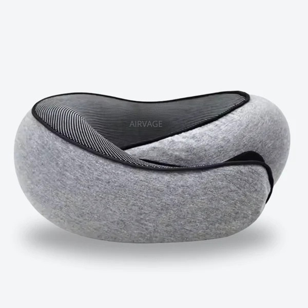Oreiller de voyage ergonomique – Gris