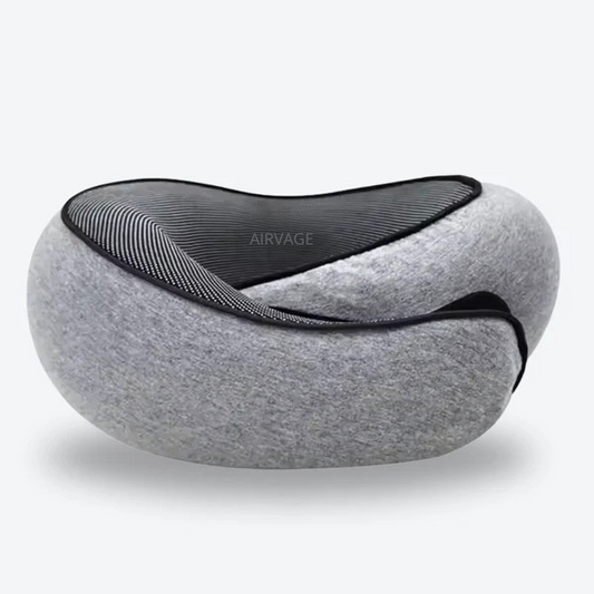 Oreiller de voyage ergonomique – Gris