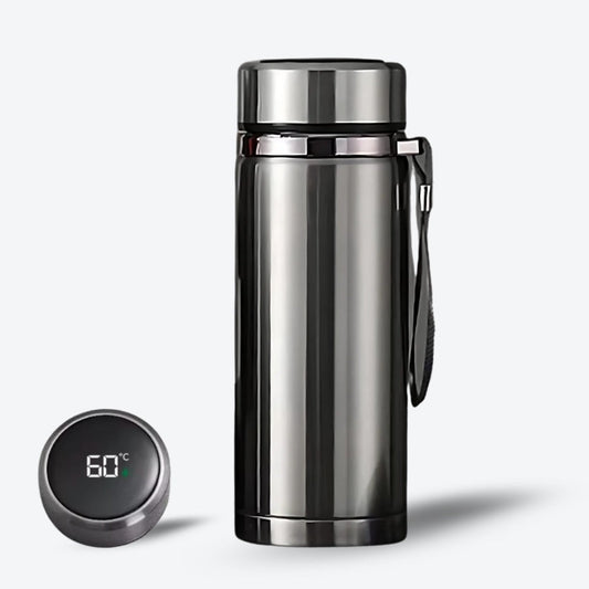 Smart Thermal Insulated Water Bottle - Silver