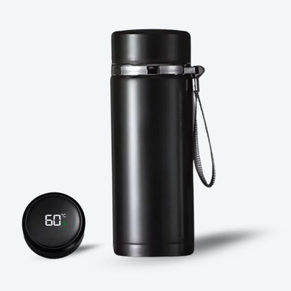 Smart Thermal Insulated Water Bottle - Black